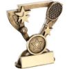 Picture of Brz|gold Tennis Mini Cup With Plate (1in Centre) - 3.75in