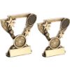 Picture of Brz|gold Tennis Mini Cup With Plate (1in Centre) - 3.75in