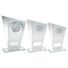 Picture of White|silver Printed Glass Plaque With Tennis Insert And Plate - 6.5in