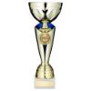 Picture of Gold|blue Trophy Cup With Plate (2in Centre) - 14.75in