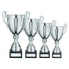 Picture of Silver Conical Trophy Cup With Handles And Plate - 10.5in