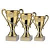Picture of Gold|matt Silver Plastic Trophy Cup With Plate (1in Centre) - 4.75in