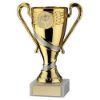 Picture of Gold|matt Silver Plastic Trophy Cup With Plate (1in Centre) - 4.75in