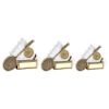 Picture of Brz|white Badminton Shuttle And Racket Flatback With Plate (1in Cen) - 4.25"