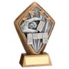Picture of Brz|gold Diamond Holder With Dominoes Disc With Plate - 5.25in