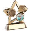 Picture of Brz|gold Swimming Mini Star With Plate (1in Centre) - 4.25in