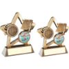 Picture of Brz|gold Swimming Mini Star With Plate (1in Centre) - 4.25in