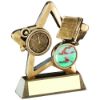 Picture of Brz|gold Swimming Mini Star With Plate (1in Centre) - 4.25in