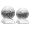 Picture of Clear Glass Golf Ball With Plate - 3in