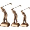 Picture of Brz|gold Resin Male Back Swing Golf With Plate - 10.5in