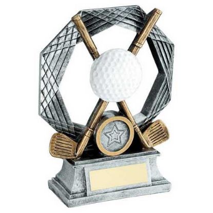 Picture of Brz~pew~white Golf Octagon Series With Plate (1in Centre)