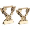 Picture of Brz|gold Athletics Mini Cup With Plate (1in Centre) - 3.75in