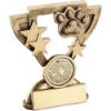 Picture of Brz|gold Dog Paw Mini Cup With Plate (1in Centre) - 3.75in