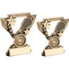 Picture of Brz|gold Squash Mini Cup With Plate (1in Centre) - 3.75in