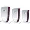 Picture of Jade Glass With Claret|silver Marble Detail And Squash Insert With Plate - 7.25"