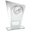 Picture of White|silver Printed Glass Plaque With Squash Insert With Plate - 6.5in