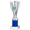 Picture of Silver|blue Plastic Flash Cup Assembled On Marble (1in Cen) - 9in