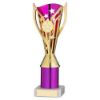 Picture of Gold|purple Plastic Flash Cup Assembled On Marble With Tube (1in Cen) - 11in