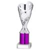 Picture of Silver|purple Plastic Sabre Cup Assembled On Marble (1in Cen) - 11in