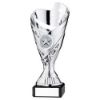 Picture of Silver Plastic Sabre Cup On Black Marble Assembled Trophy (1" Cen) - 6.75in