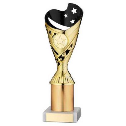 Picture of Gold|black Plastic Sabre Cup Assembled On Marble With Tube (1in Cen) - 9in