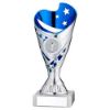 Picture of Silver|blue Plastic Sabre Cup Assembled On Marble (1in Cen) - 7in