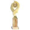 Picture of Gold Olympic Holder Assembled On Marble With Tube - (2" Cen|3" Tube) 10in