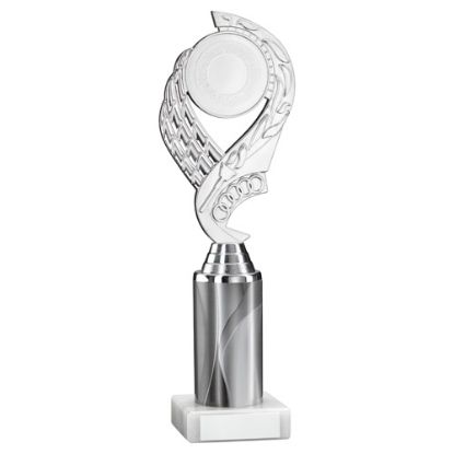 Picture of Silver|white Olympic Holder Assembled On Marble - (2" Cen|3" Tube) 10in