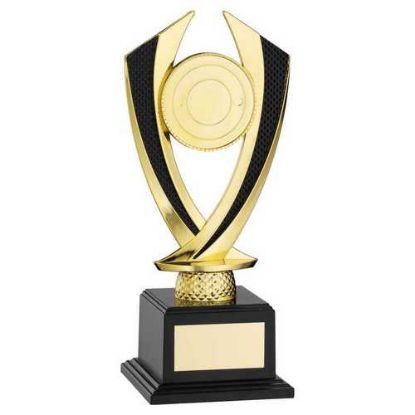 Picture of Gold|black Diamond Holder On Base (2in Centre) - 8.25in