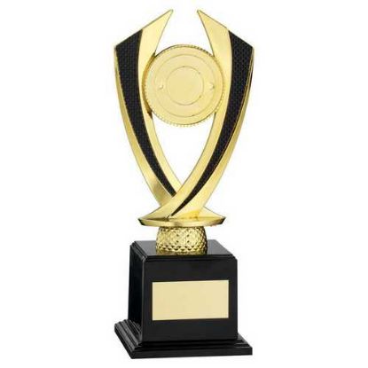 Picture of Gold|black Diamond Holder On Base (2in Centre) - 8.75in