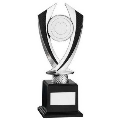 Picture of Silver|black Diamond Holder On Base (2in Centre) - 8.75in