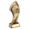 Picture of Brz|gold Twisted Leaf With Table Tennis Insert With Plate - 8.75in