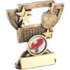 Picture of Brz|gold Table Tennis Mini Cup With Plate (1in Centre) - 3.75in