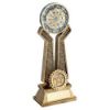 Picture of Brz|pew|gold Dart Board On Twin Prongs With Plate (1in Centre) - 8in
