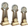 Picture of Brz|pew|gold Dart Board On Twin Prongs With Plate (1in Centre) - 8in