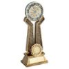 Picture of Brz|pew|gold Dart Board On Twin Prongs With Plate (1in Centre) - 8in