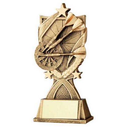 Picture of Brz~gold Darts 3 Star Wreath Series With Plate