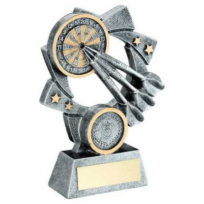 Picture of Pew~gold Darts Star Spiral With Plate (1in Centre)