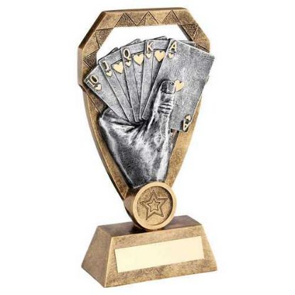 Picture of Brz~pew~gold Cards In Hand On Diamond With Plate (1in Centre)