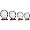 Picture of Silver Plated Chippendale Salver On Wooden Stand - (12" Salver) 13.5in