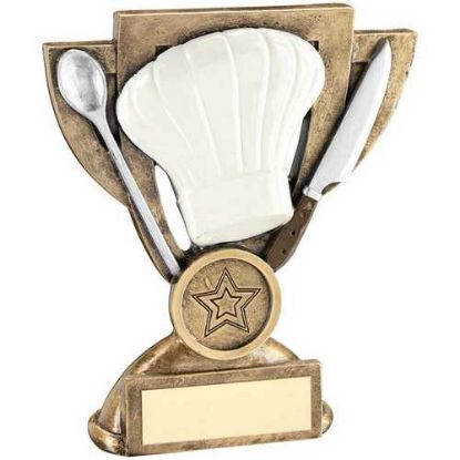 Picture of Brz~white~silver Cooking Mini Cup With Plate  (1in Centre)