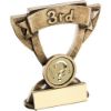 Picture of Brz|gold Mini Cup With Quiz Insert With Plate 3rd - 3.75in