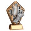 Picture of Brz|gold Diamond Holder With Rugby Disc And Plate - 5.25in