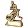Picture of Brz|gold Male Rugby Mini Figure With Plate (1in Centre) - 4.75in