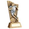 Picture of Brz|pew Rugby Male Figure On Backdrop With Plate (1in Centre) - 6in