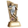 Picture of Brz|pew Rugby Male Figure On Backdrop With Plate (1in Centre) - 6in
