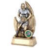 Picture of Brz|pew Female Rugby Figure On Backdrop With Plate (1in Centre) - 6in