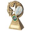 Picture of Brz|pew|gold Rugby Ball And Posts On Holed Spiral With Plate (1in Cen) - 6in
