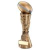Picture of Brz|pew|gold Rugby Ball Leaf Column With Centre (1in Centre) - 7in