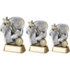 Picture of Pew|gold Rugby Ball With Boot|shirt On Brz Base With Plate (1in Cen) - 6.25"
